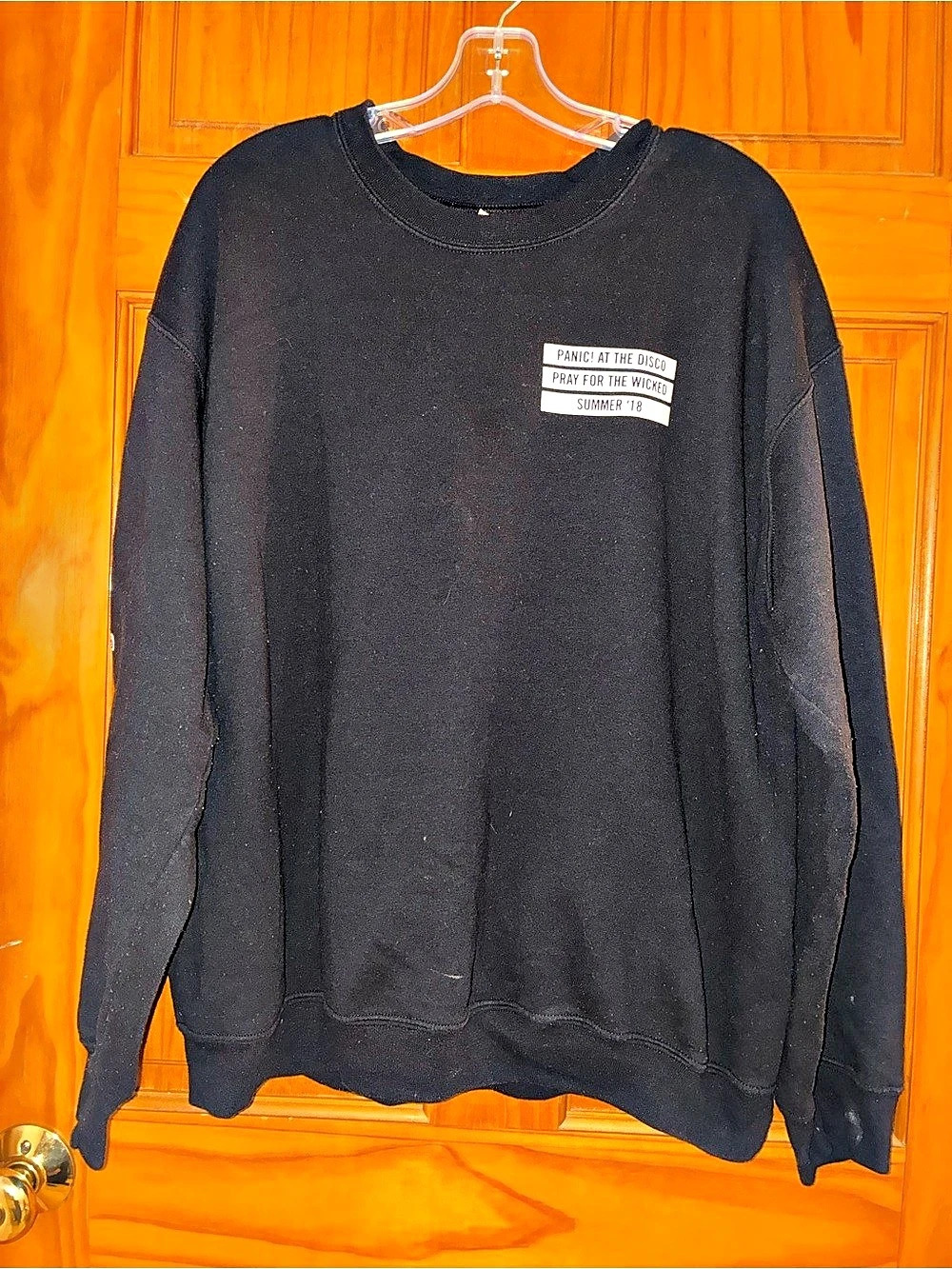 Panic! At The Disco Pray For The Wicked Summer 18 Tour Crewneck Sweatshirt Large